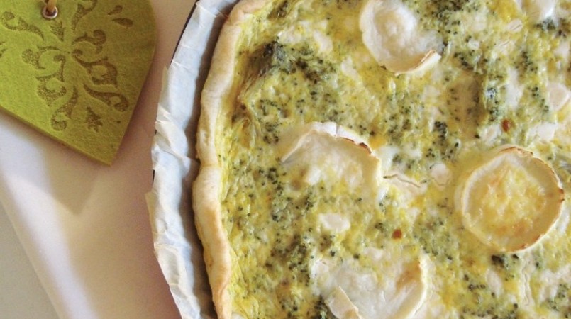 Quiche aux brocolis et aux deux fromages