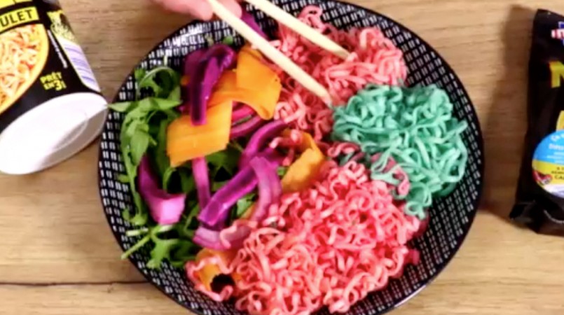 Recette : les noodles licorne de Lustucru