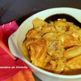 Sauté de porc aux pommes et cidre