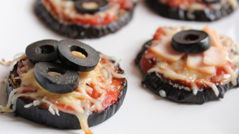 Mini-pizza d’aubergine