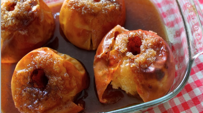 Pommes gourmandes au four (cannelle et vanille)