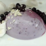 Purple panna cotta