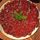 Tarte tatin de tomates cerises à la crème de balsamique